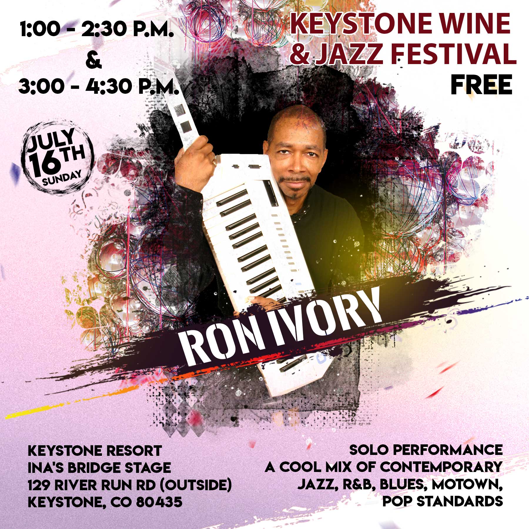 Read more about the article Keystone Wine and Jazz Festival 2023 (Group: Ron Ivory-Solo)