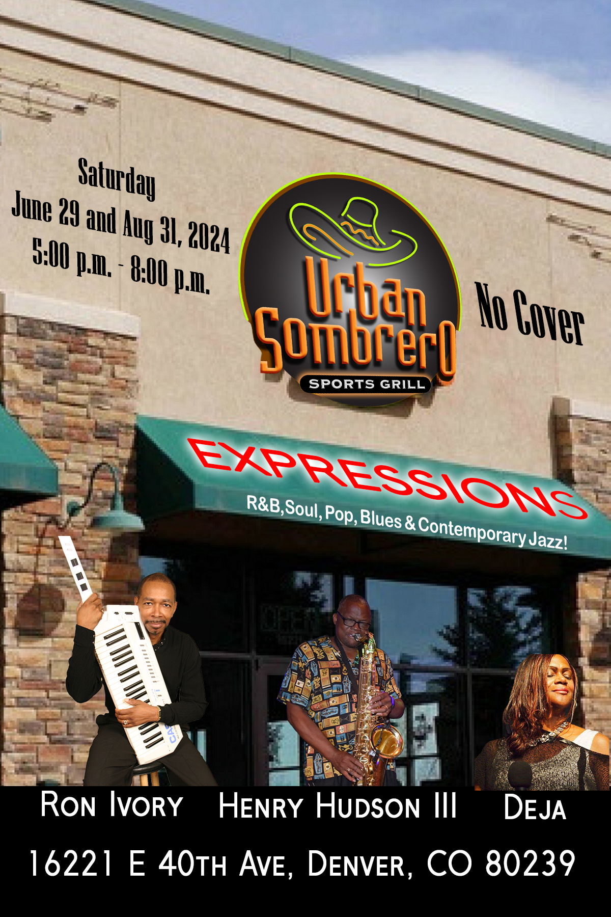 You are currently viewing Urban Sombrero (Group: Expressions with Ron Ivory, Henry Hudson III & Deja)