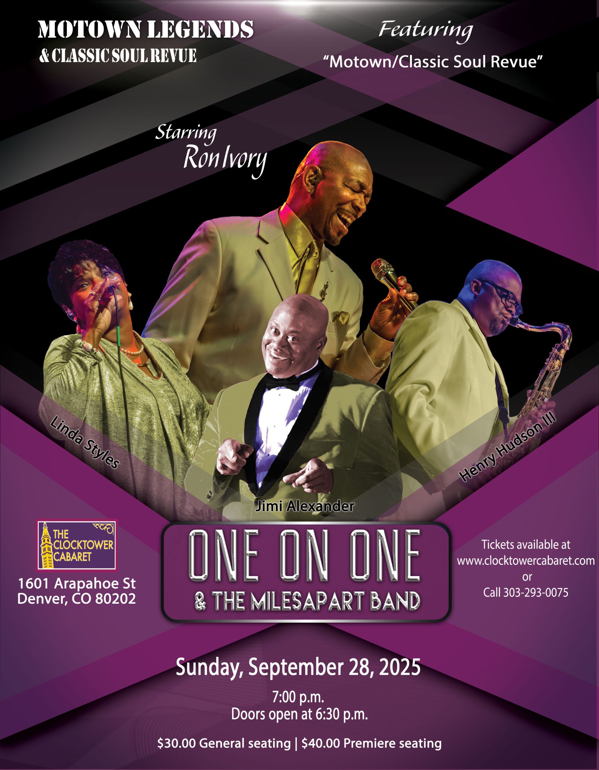 Read more about the article The Clocktower Presents Motown/Classic Soul Revue (Group: One on One & The MilesApart Band)