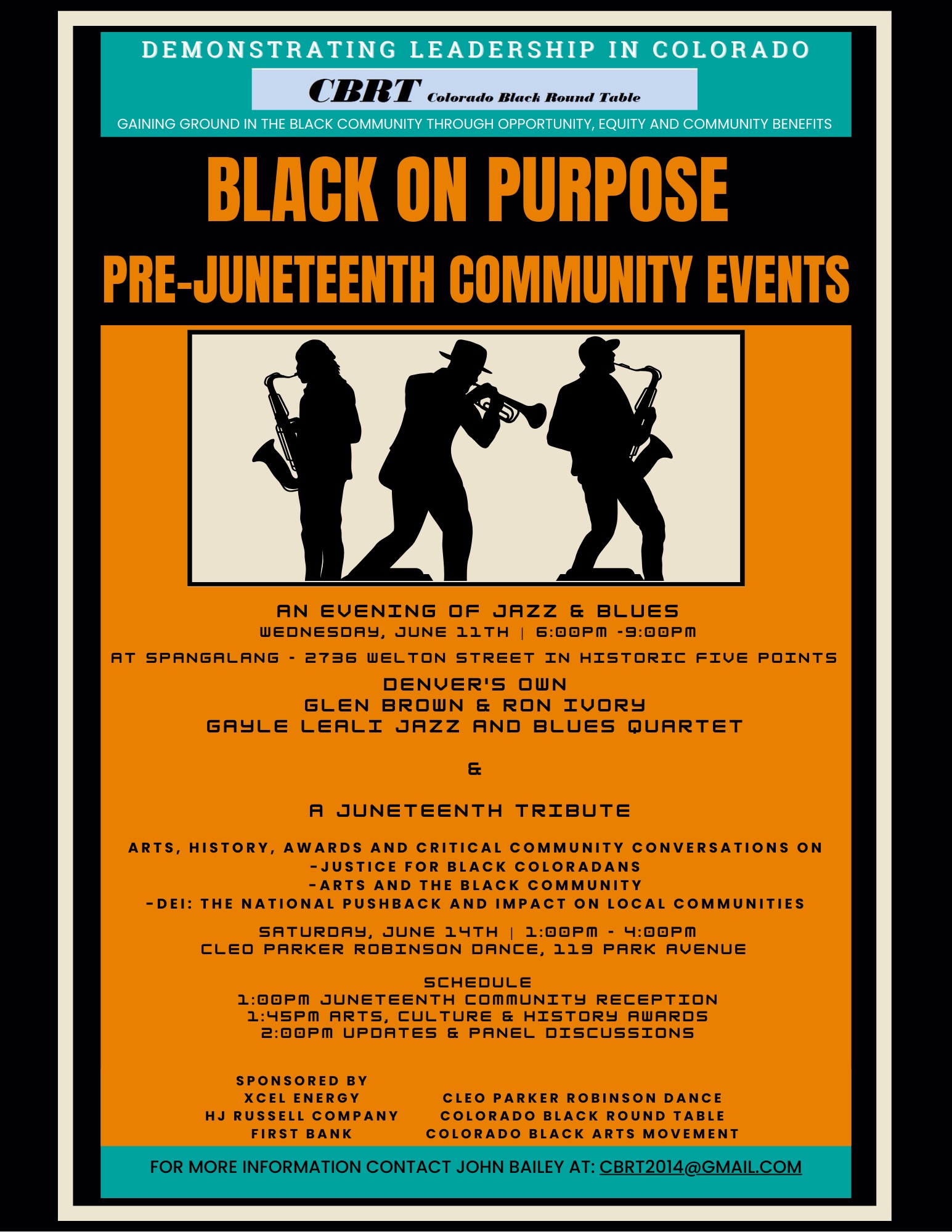 Read more about the article Black on Purpose Pre-Juneteenth Celebration (Featuring Glen Brown & Ron Ivory)
